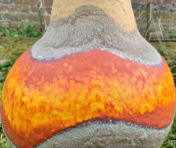 Grand vase de sol en céramique Fat Lava - West Germany - Dümler & Breiden 1006/50