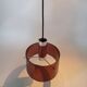 Oxar 1970 pendant light in smoked brown pvc.