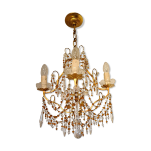 lustre cage à 4 lumières