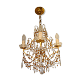 Chandelier cage with 4 lights