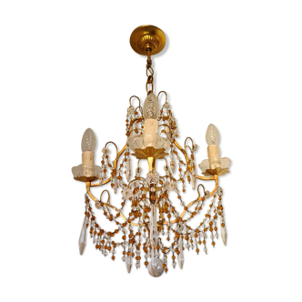 Chandelier cage with 4 lights