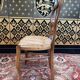 Suite of 6 Louis Philippe straw chairs