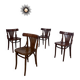 Lot 4 old vintage bentwood bistro chairs from the 70s