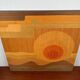 Mid-century wood veneer intarsia wall panel, 1960s