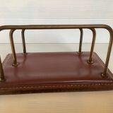 Leather mail holder