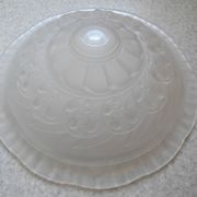 antique Art Deco Maynadier French glass chandelier basin