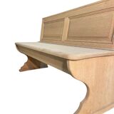 Solid oak bench