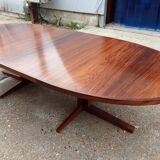 Table à manger à rallonge en bois de rose du milieu du siècle par John Mortensen