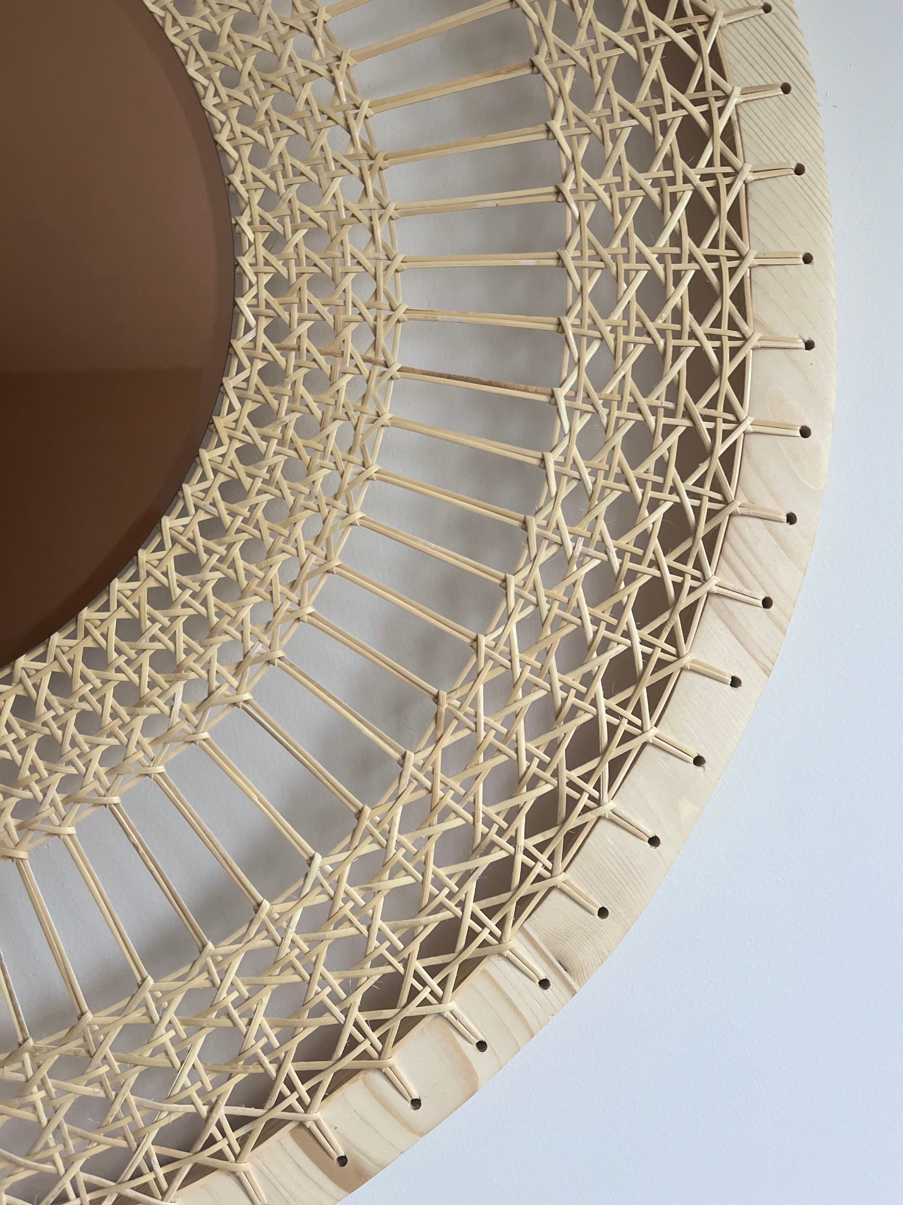 Decorative mirror in sun canning