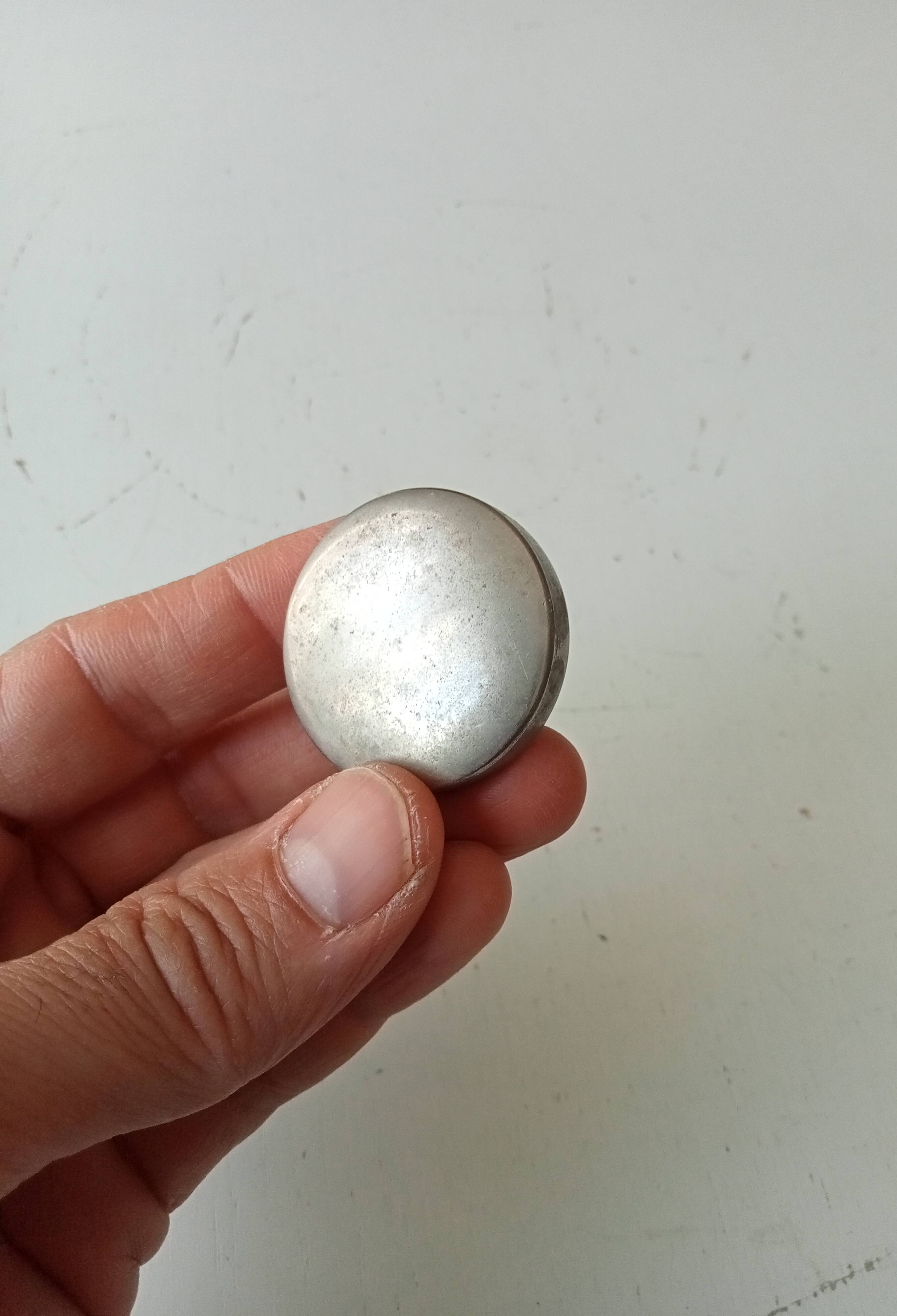 Vintage solid aluminium furniture handle