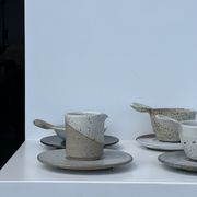 Service de petite vaisselle modulable en céramique indonésienne (6 éléments + coupelles)