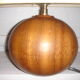 1970 Vintage lamp, ball tour, blinds wooden real flowers