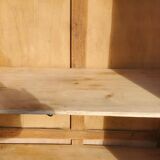 Very beautiful vintage 1940 parisian wardrobe, 2 doors stripped and sanded