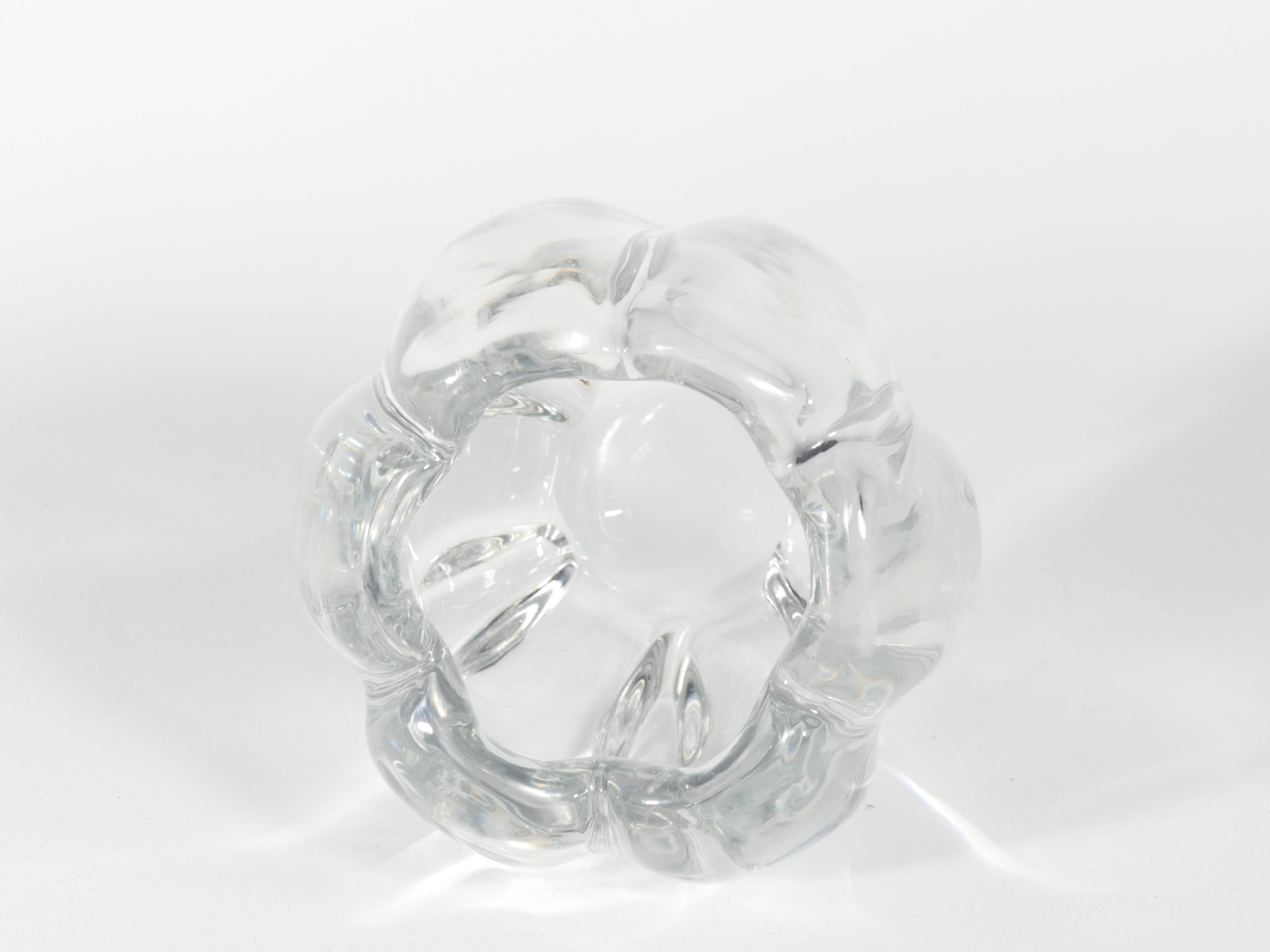 Swedish Grace Crystal Glass Vase Stella Polaris by Vicke Lindstrand for Orrefors