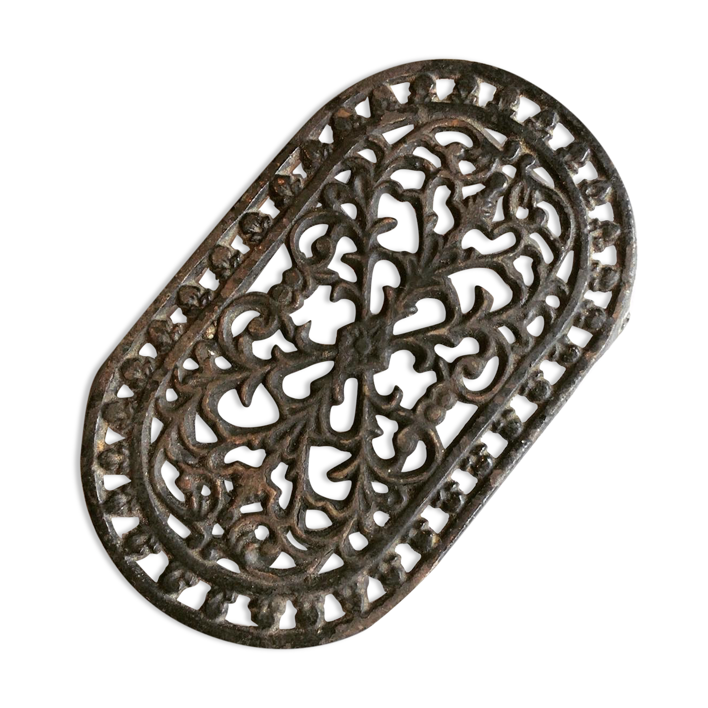 Cast-glass flat bottom