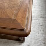 Solid walnut farmhouse castle table 1900 XXL