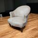 Pair of velvet armchairs