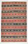 Terracotta & Brown %100 Wool Turkish Kilim Rug, 175x270 Cm