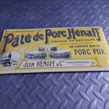 Domed enamelled plate henaff pork paste