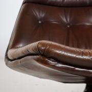Leather F511 Lounge Chair by Geoffrey Harcourt for Artifort 1960s