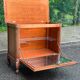 Louis XV buffet TV bar with mirror in solid wood