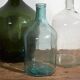 Antique colored damajuanas (circa 1920). Set of 3 pieces