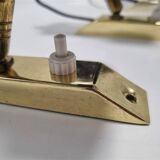 Trio of adjustable vintage wall lights