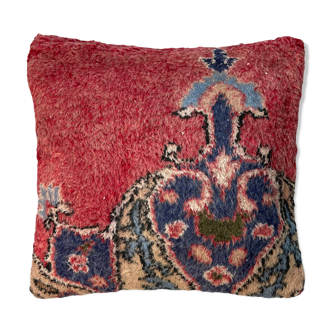 Housse de coussin de tapis turc vintage, 45 x 45 cm