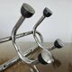 Streamlined coat rack, rockabilly, in chrome metal and bakelite 1970