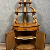 Encoignure galbée époque XIXème siècle en sapin vers 1820-1830