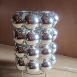 Table lamp KARE Space Age style 1980s chrome plastic