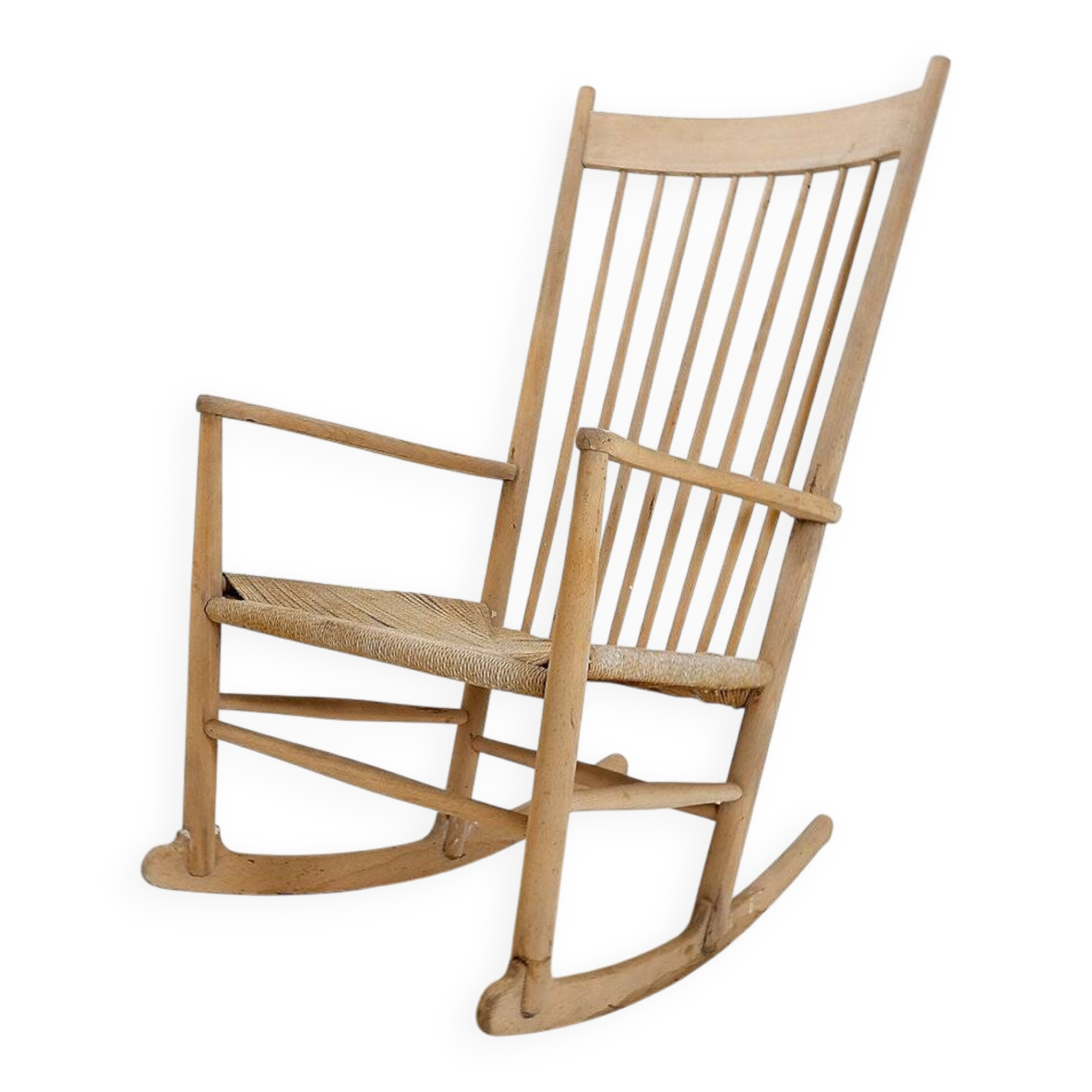 Hans Wegner J16 Rocking chair by Kvist Mobler A/S, Denmark 1970