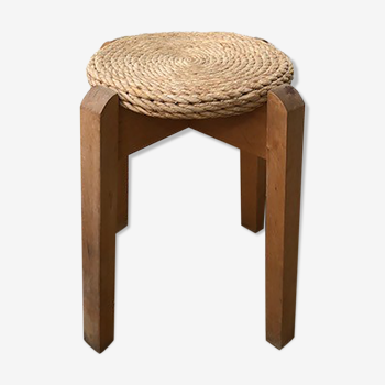 Tabouret bois et corde