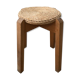 Wooden and rope stool