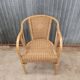 Vintage rattan wicker adult armchair