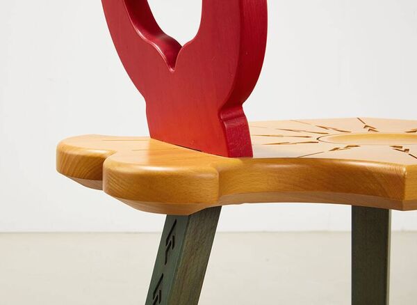 Très rare chaise de musée par Alessandro Mendini pour Osvaldo Mastrangelo Italie