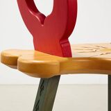 Very rare Museum Chair by Alessandro Mendini for Osvaldo Mastrangelo Italy