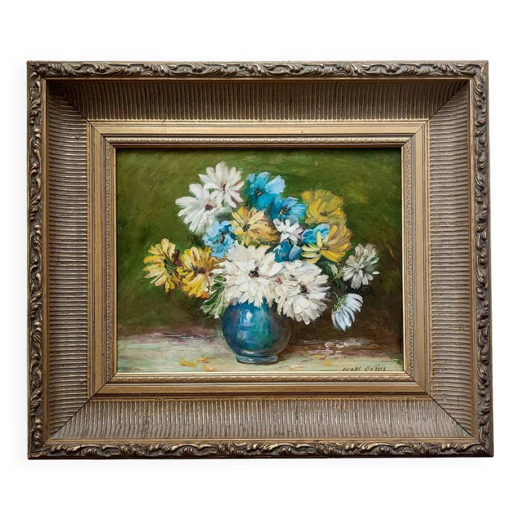 Oil painting : floral by Pearl Geddis