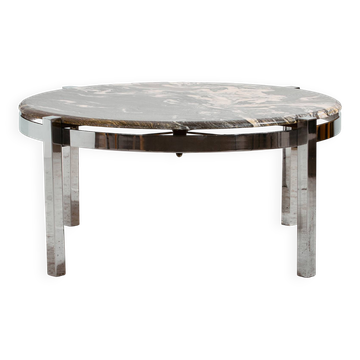Table basse avec plateau en pierre