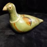 Vintage glazed ceramic bird