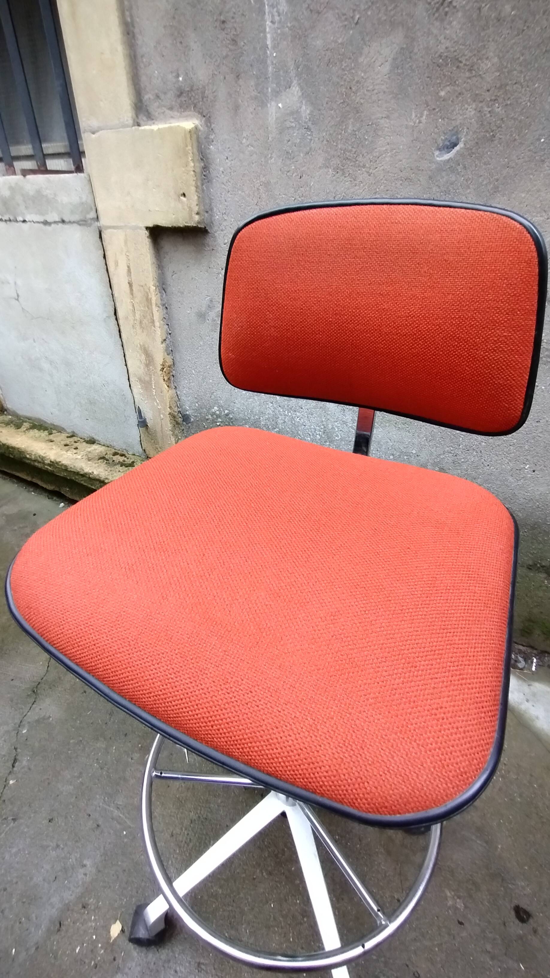 Vintage fabric office chair by HAG oslo Norway