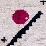 Traditional handmade wool beni mrirt rug 250cmx150cm