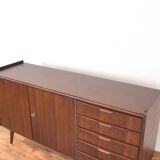 Mid-Century German Walnut Sideboard from Möbelhaus Alfred Hübner, 1960s.