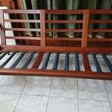 Scandinavian bench 3 seats in vintage teak