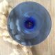 Verres à pied bleu