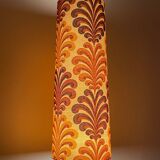 Fougère floor lamp in fabric and brown ceramic, 1970