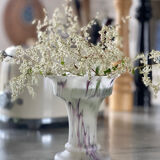 Vintage glass paste vase