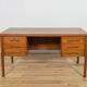 Mid-Century Freestanding Teak Desk, Denmark, 1960s