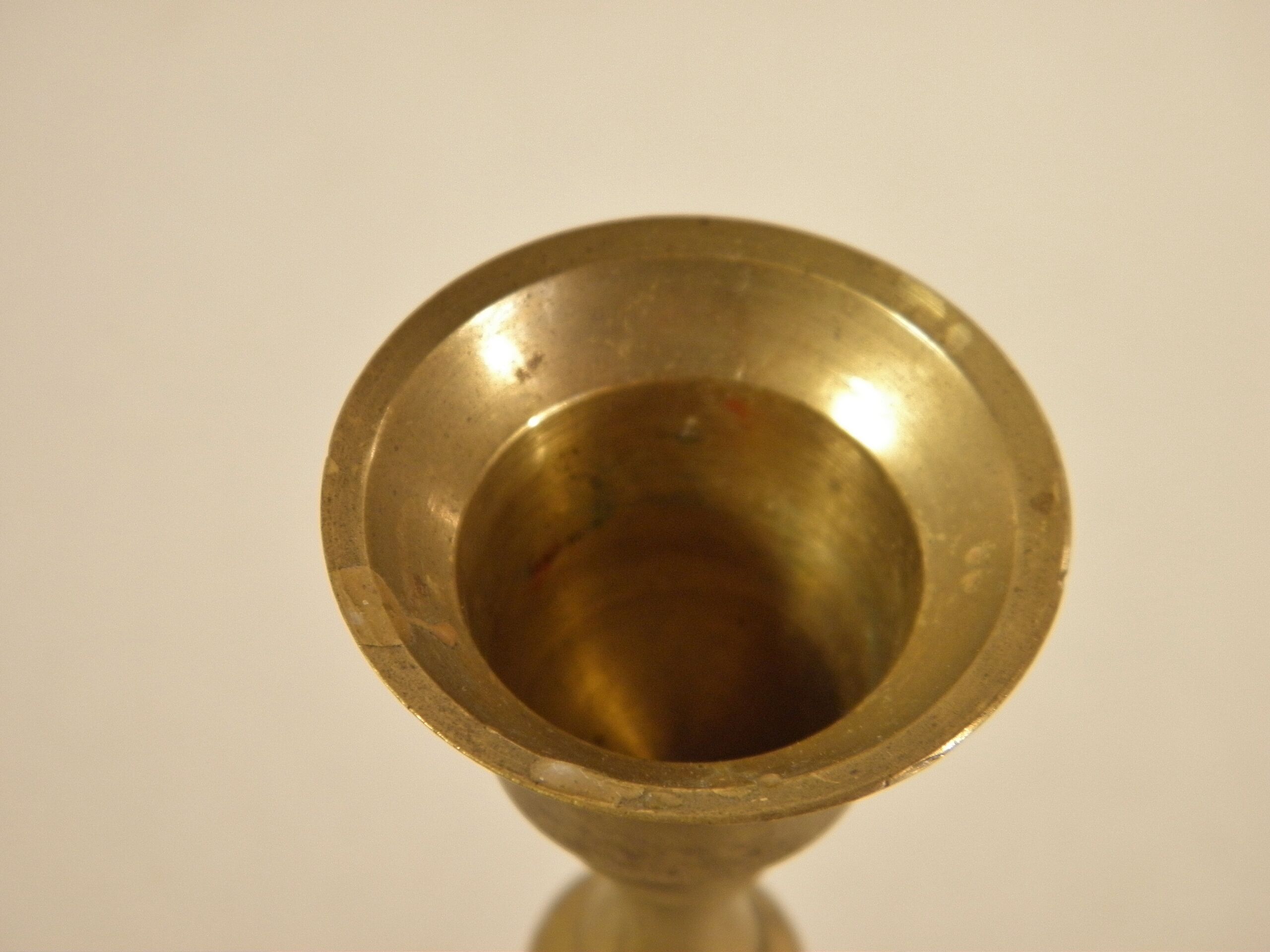 Brass candle holder 12 cm