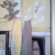 Still life with vase and flowers, oil on panel signed Dlawe Gisku, year 2001